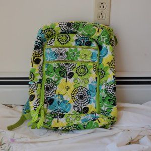 Vera Bradley XL Campus Laptop Green Backpack